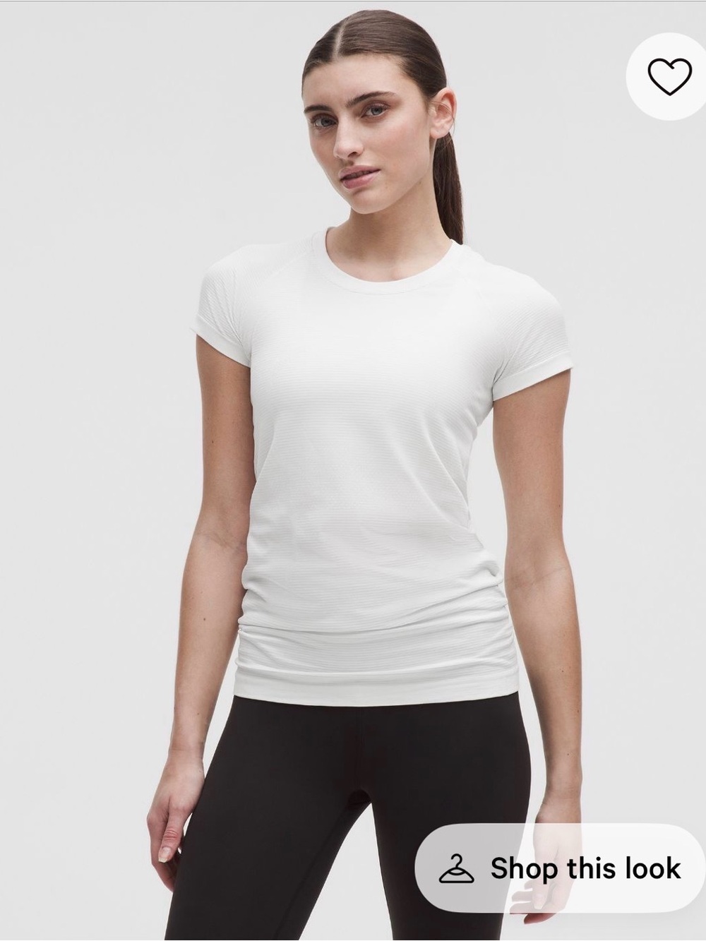 lululemon athletica Women's White Short-Sleeve Crew Tee